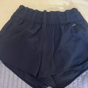 Navy athletic shorts